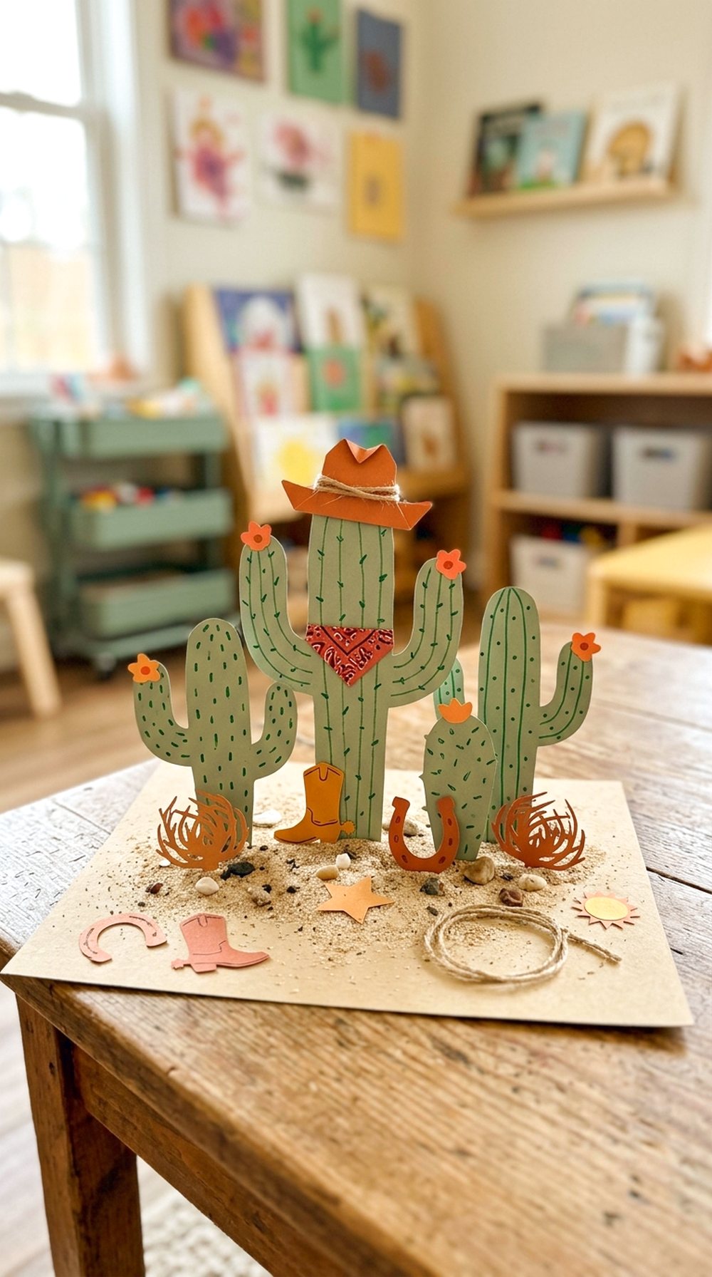 Cactus Cowboy Scene