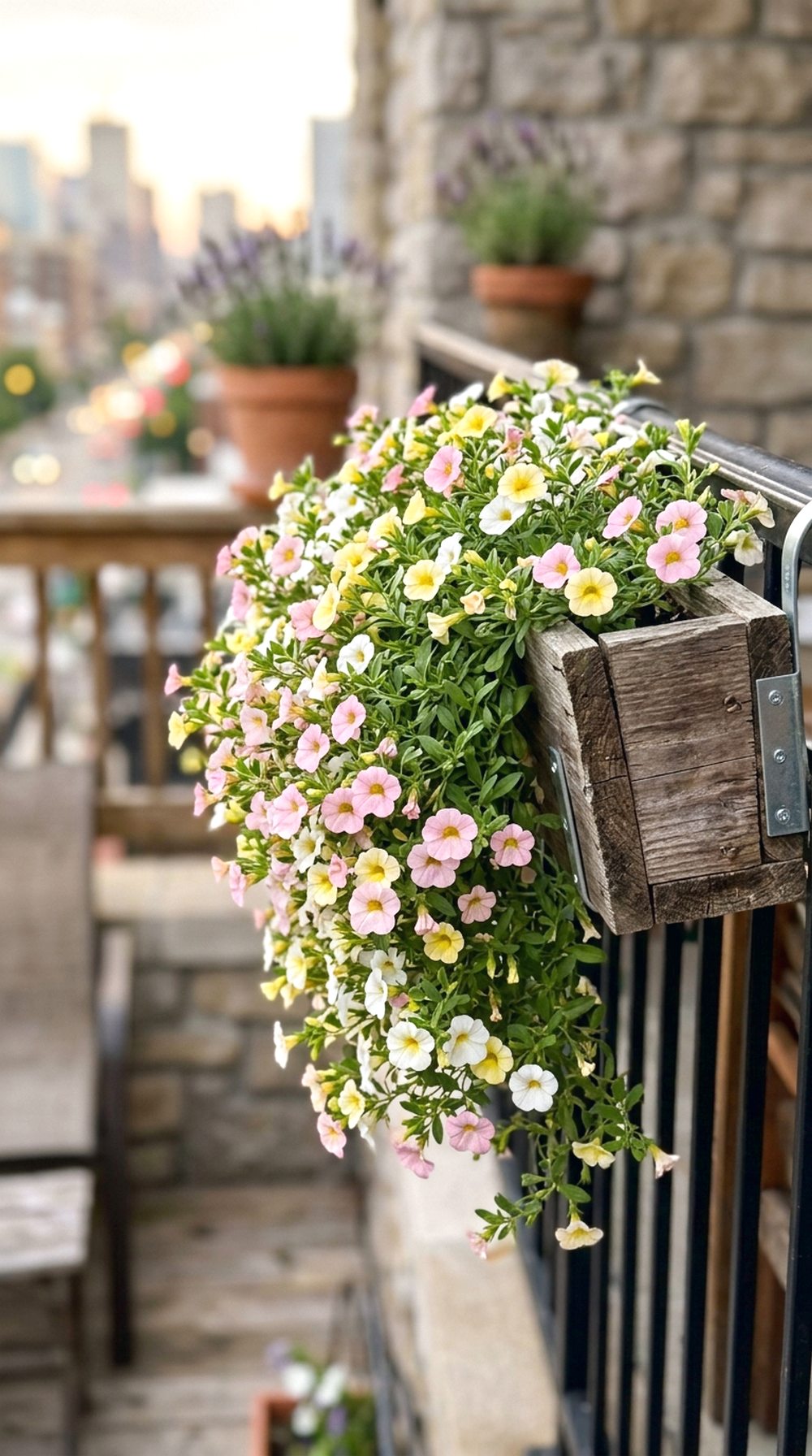 Calibrachoa Railing Planter