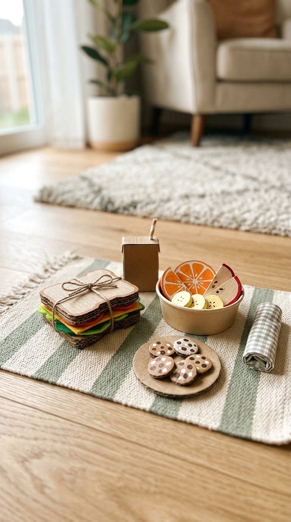 Cardboard Picnic Food Set
