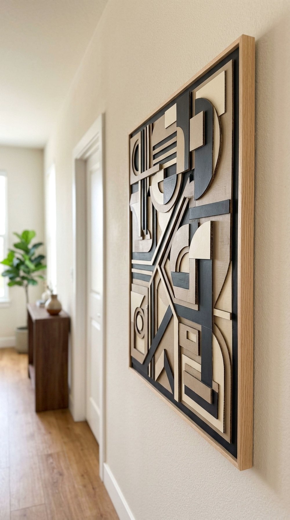 Cardboard Relief Wall Art