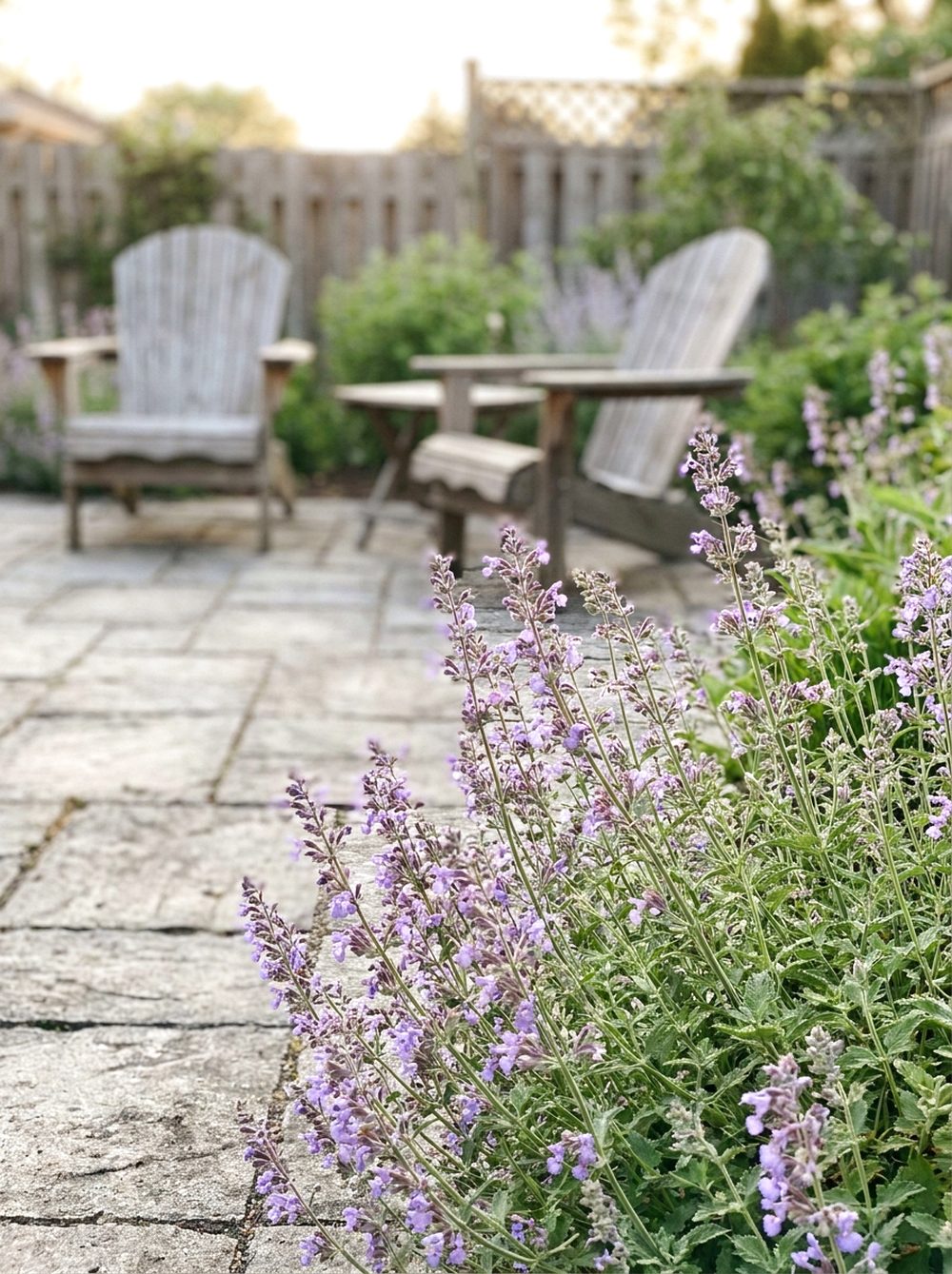Catmint Border Around Patio