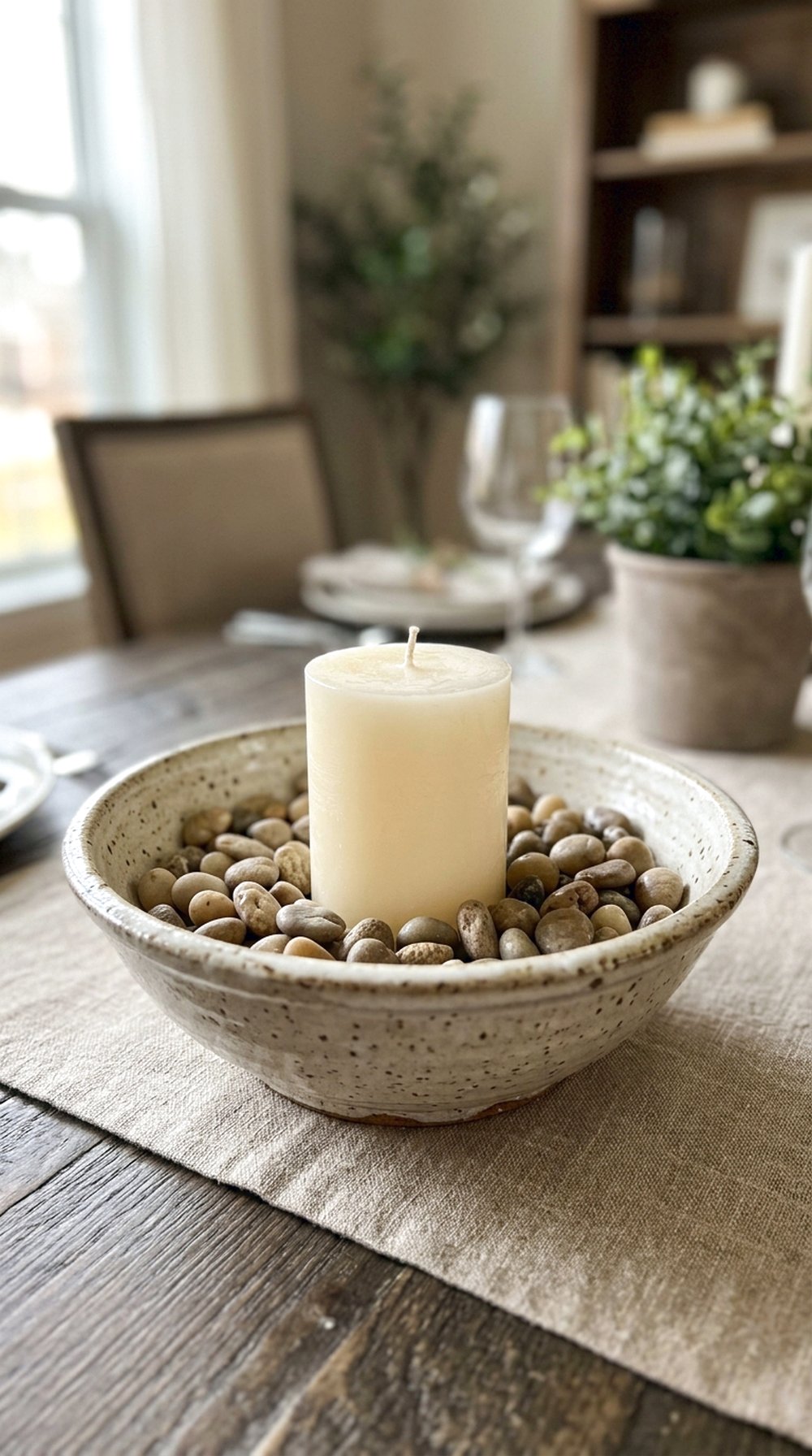 Ceramic Bowl Candle Holder