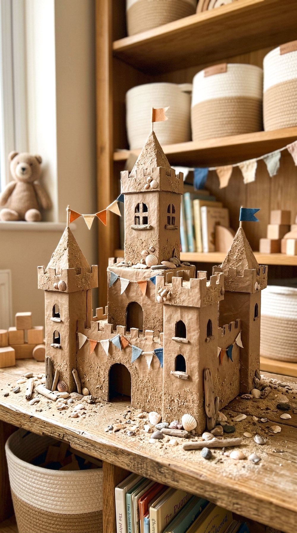 Cereal Box Sandcastle