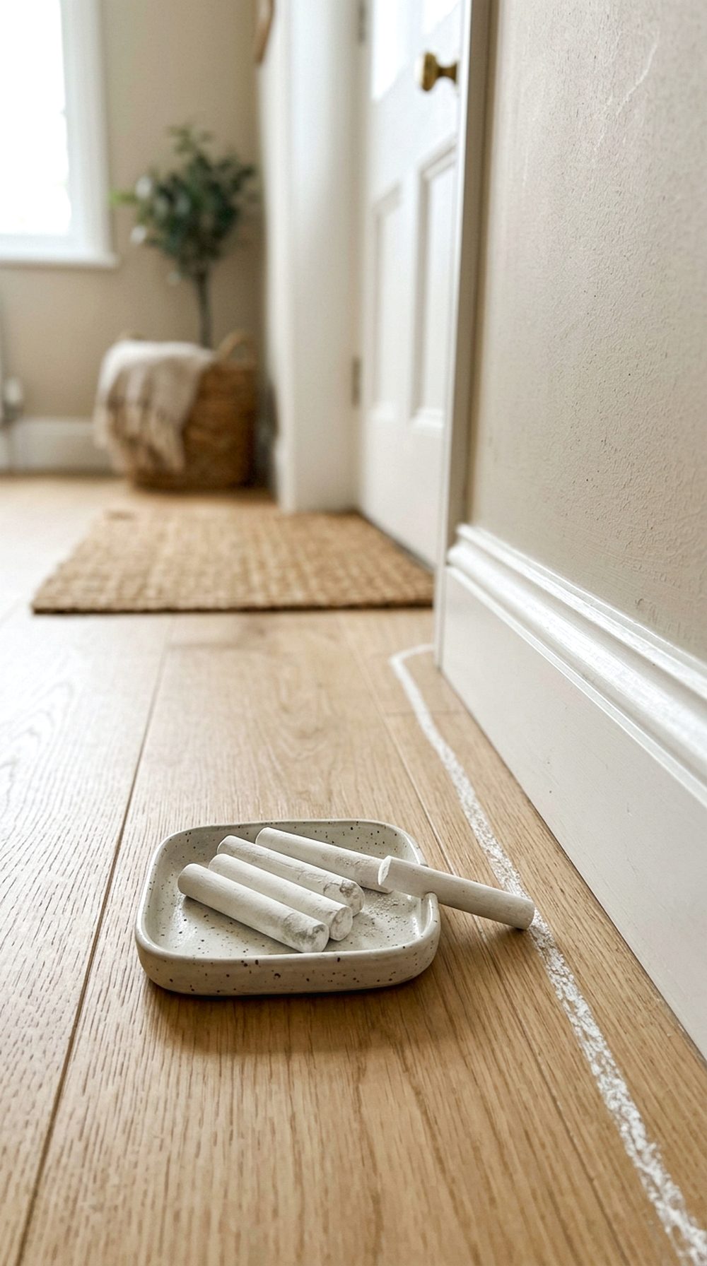 Chalk Line Entryway Tray