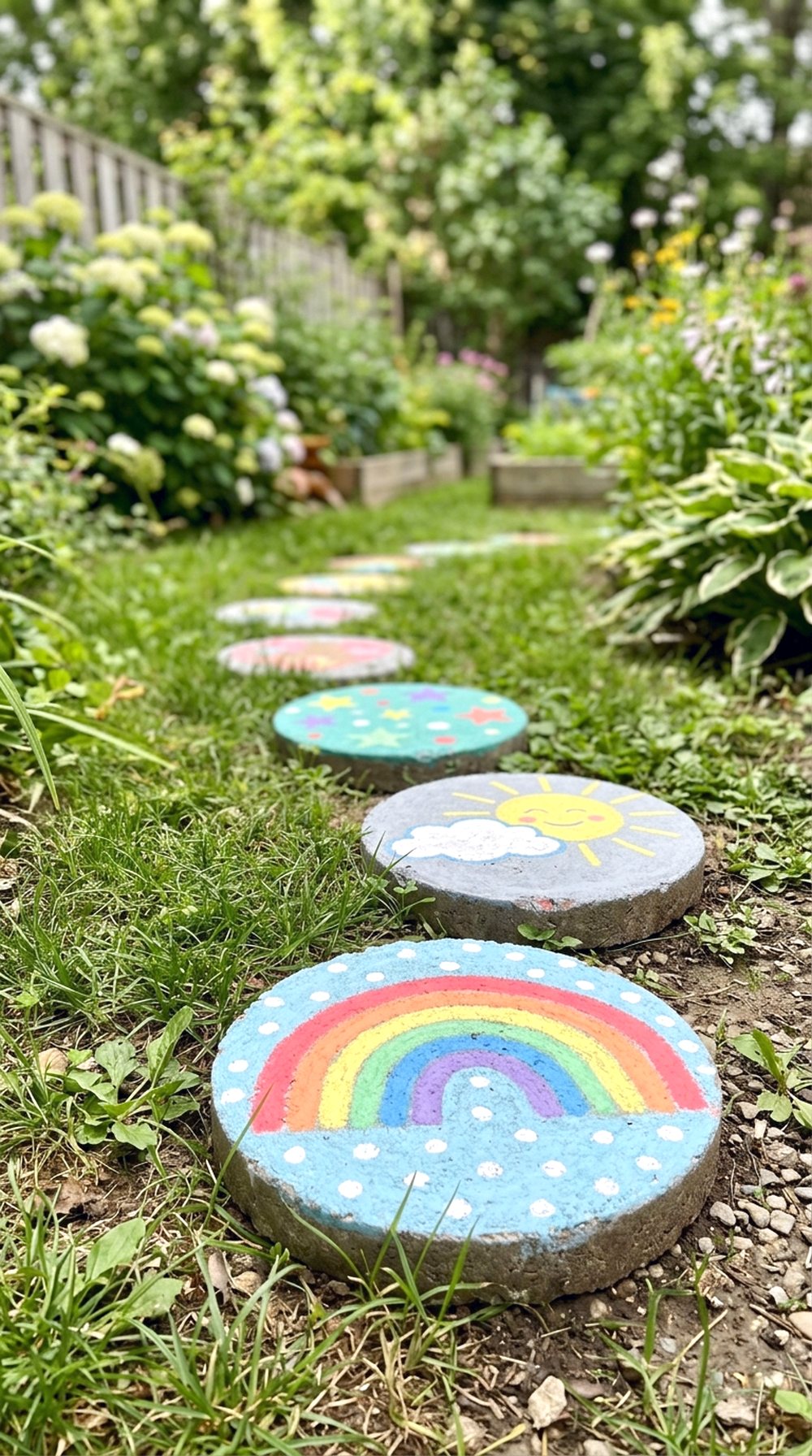 Chalk Paint Stepping Stones