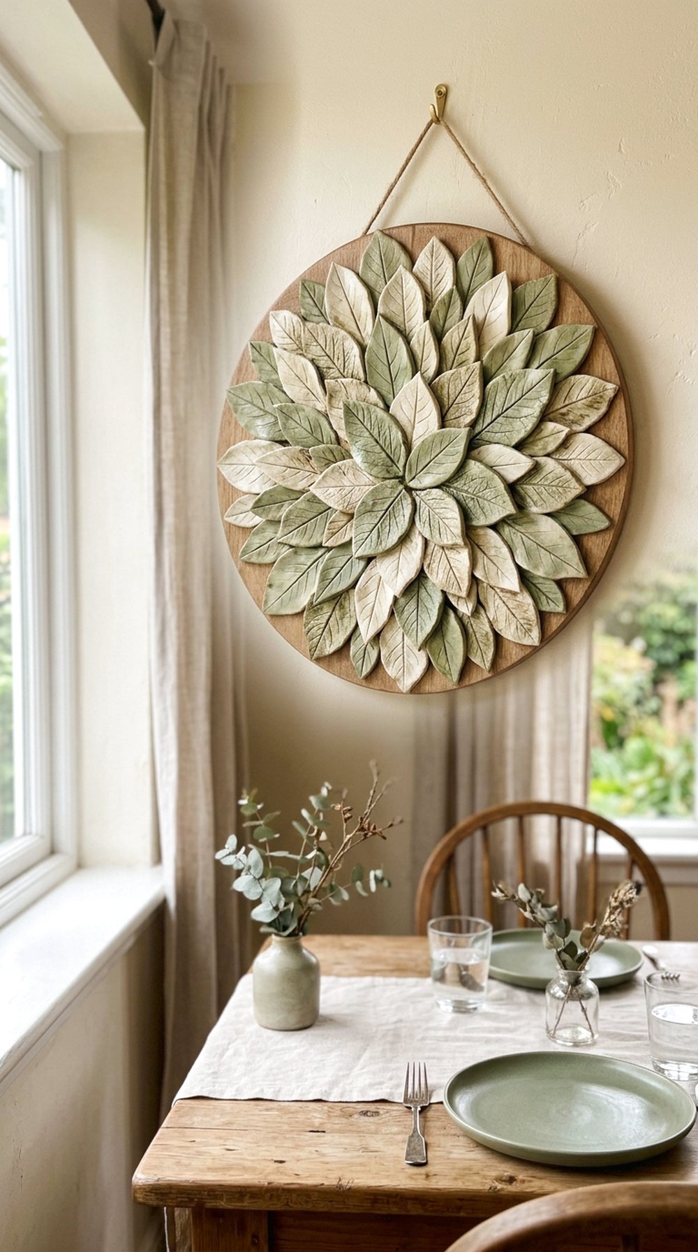 Clay Leaf Wall Art