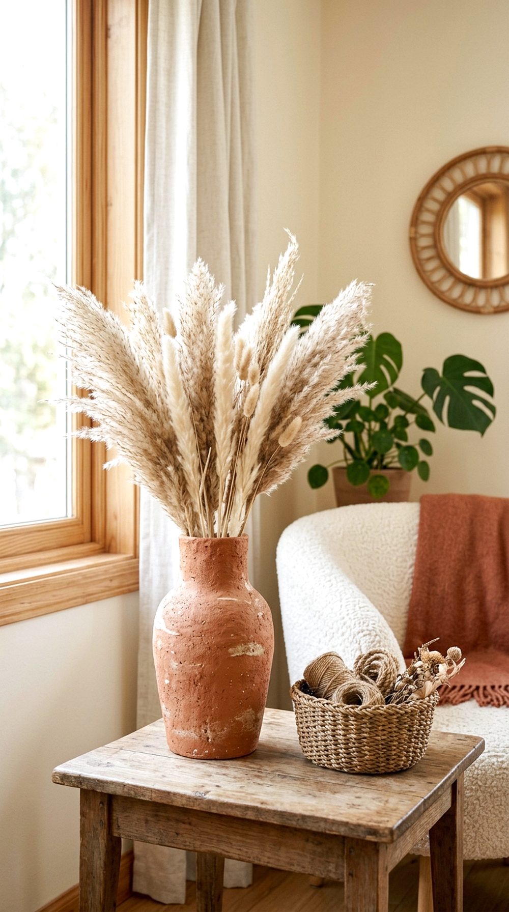 Clay Vase Corner Decor