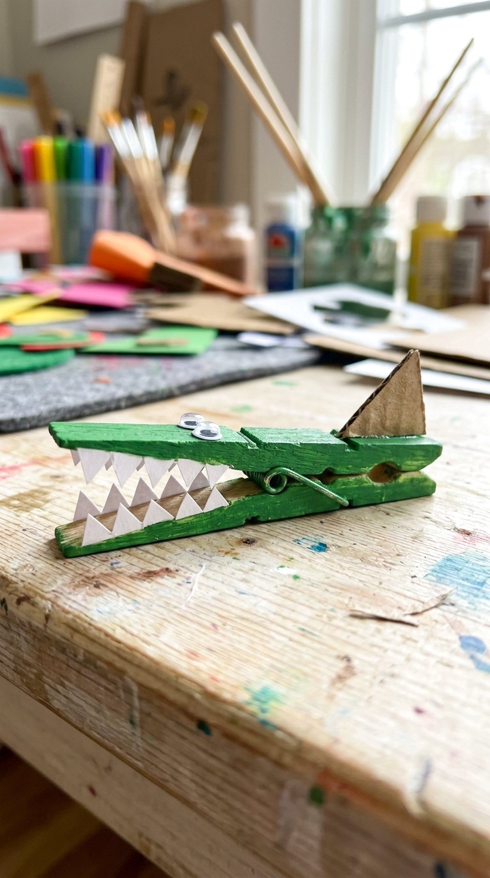 Clothespin Crocodile
