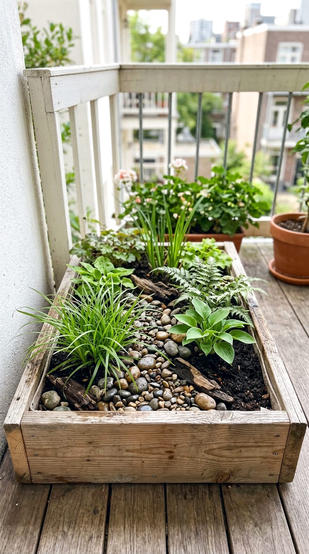 Compact Rain Garden Planter Area