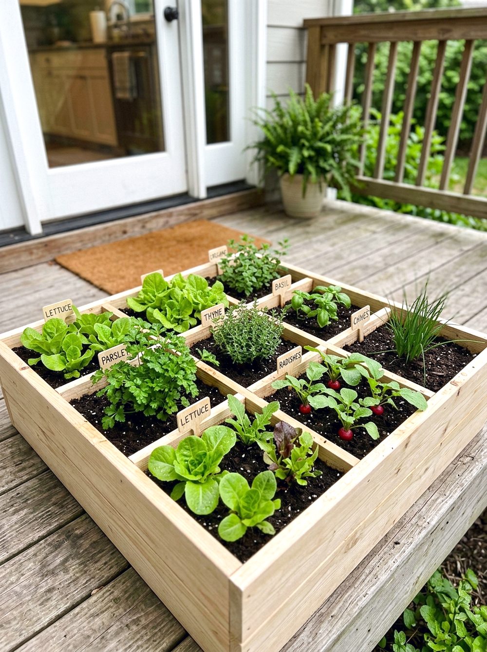 Compact Square Raised Bed
