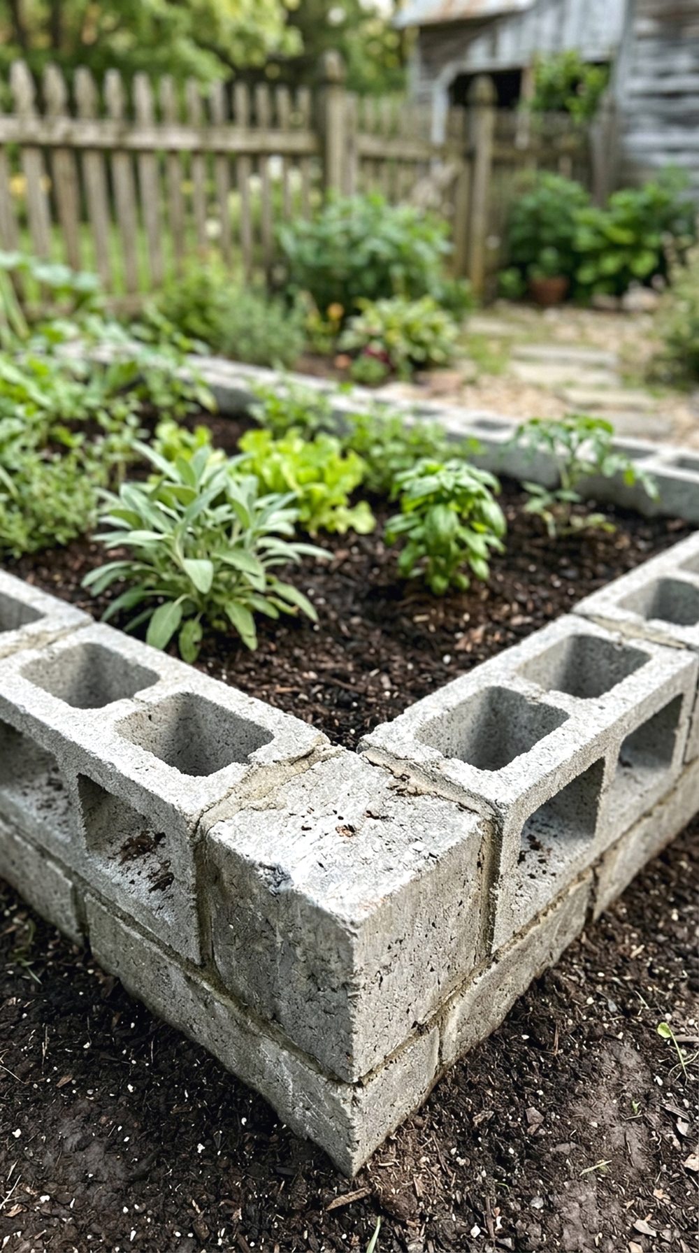 Concrete Block Border