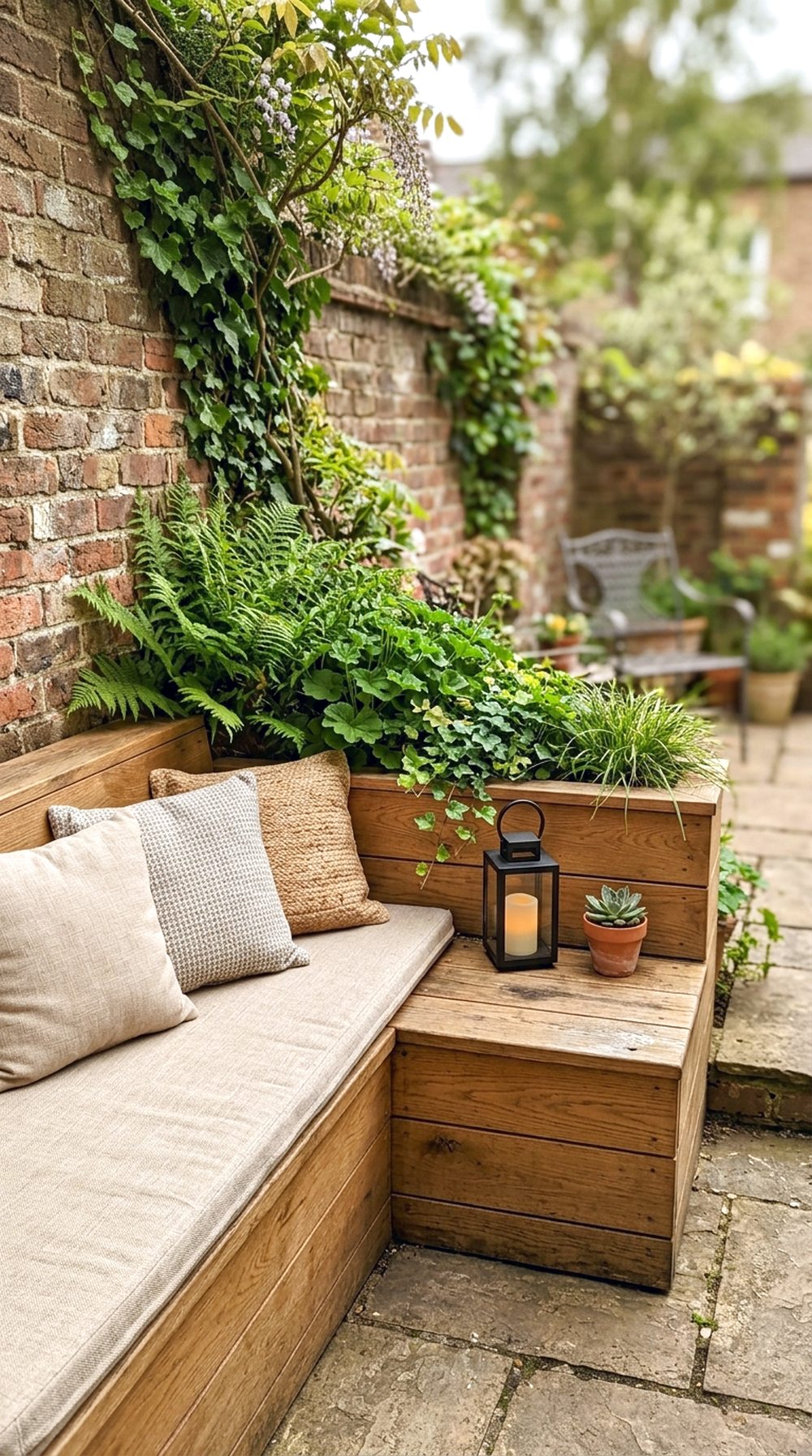 Corner Bench With Planters
