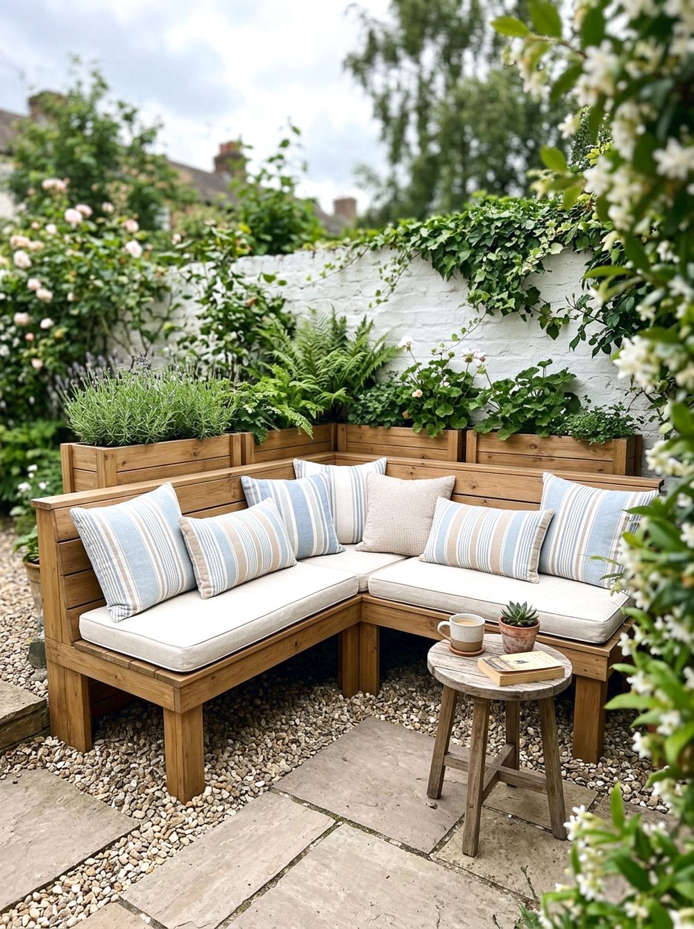 Corner Built-In Bench