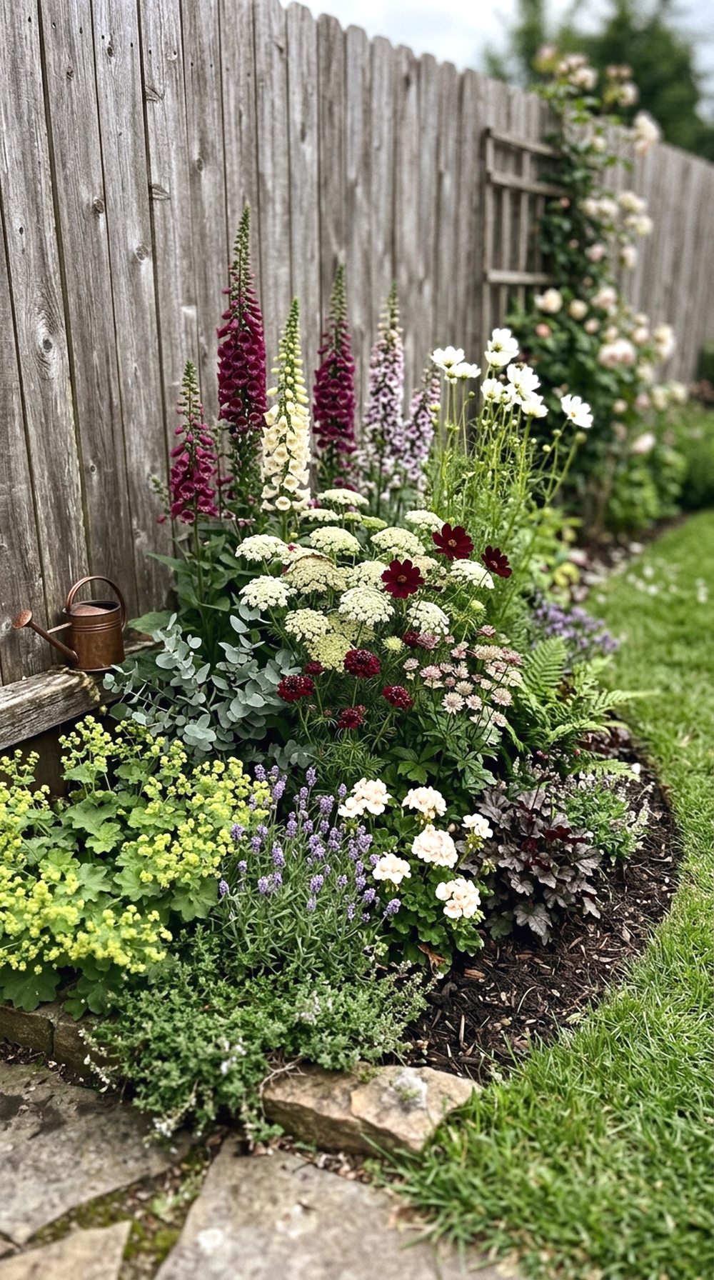 Corner Flower Garden Layout