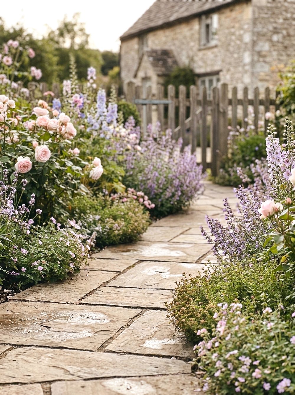 Cottage Garden Stone Path