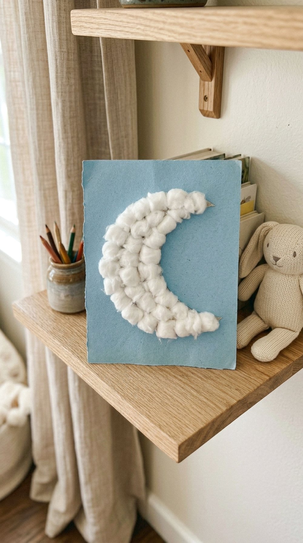Cotton Ball Moon