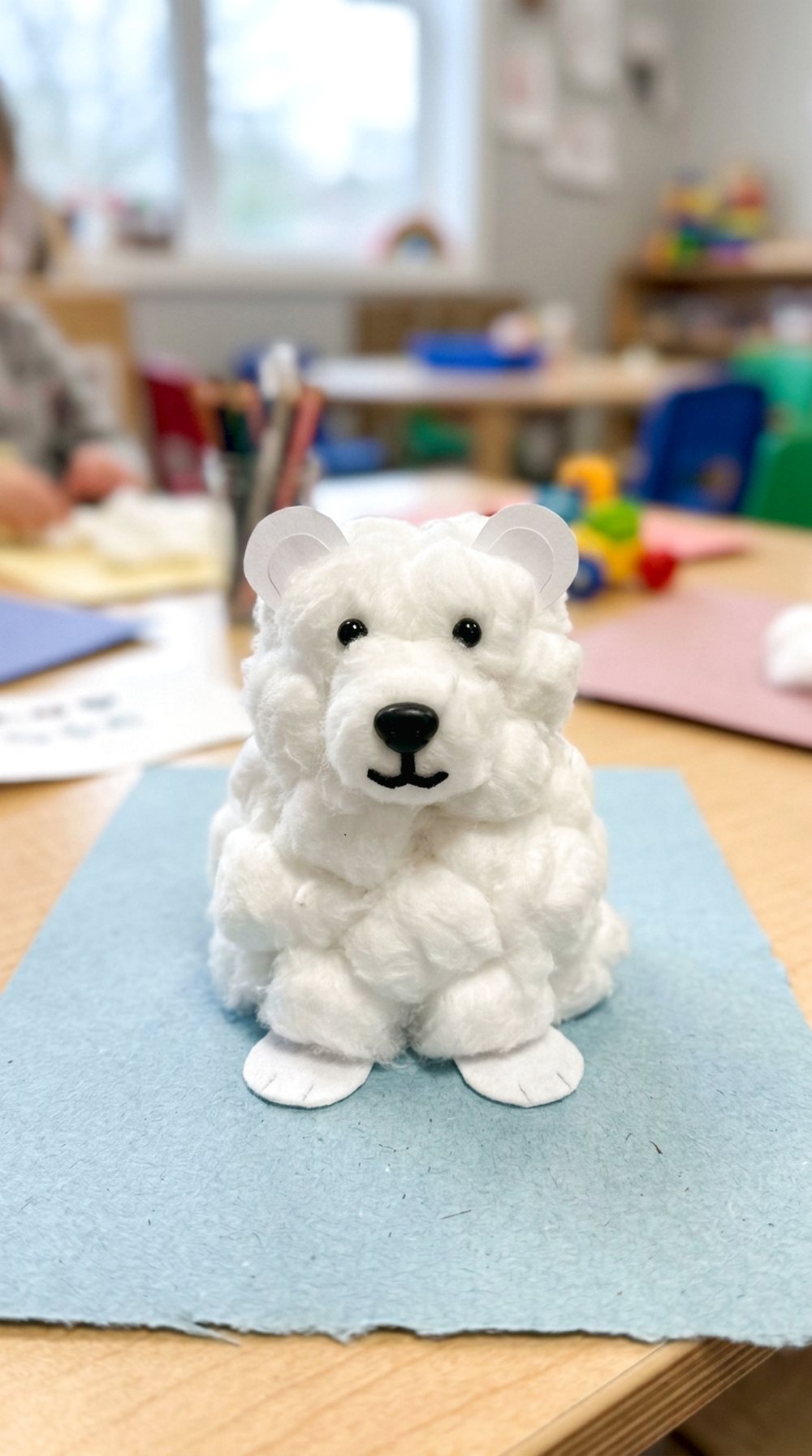 Cotton Ball Polar Bear