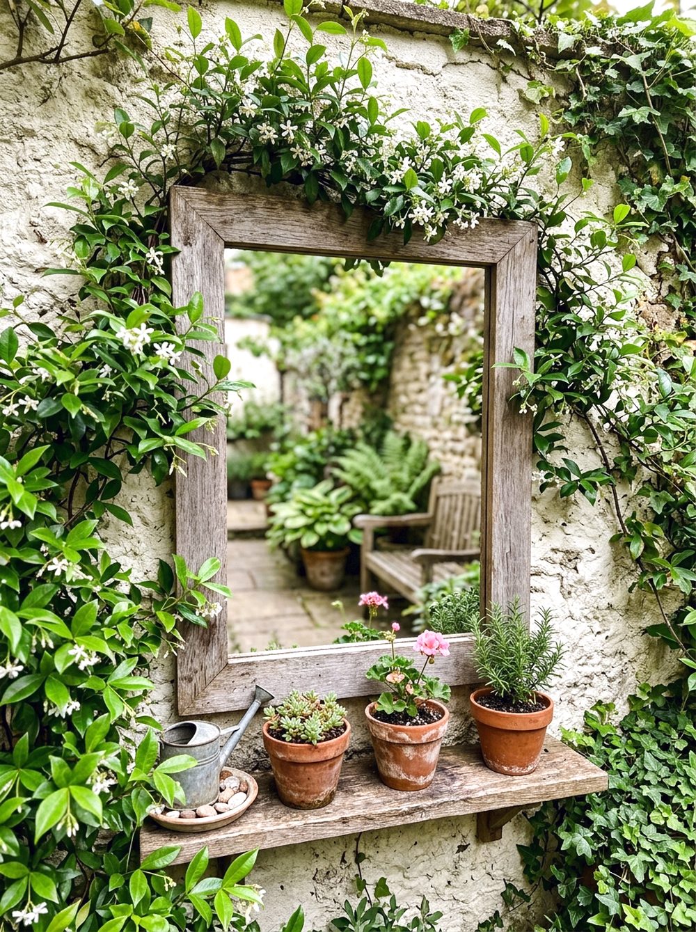 Courtyard Mirror Feature