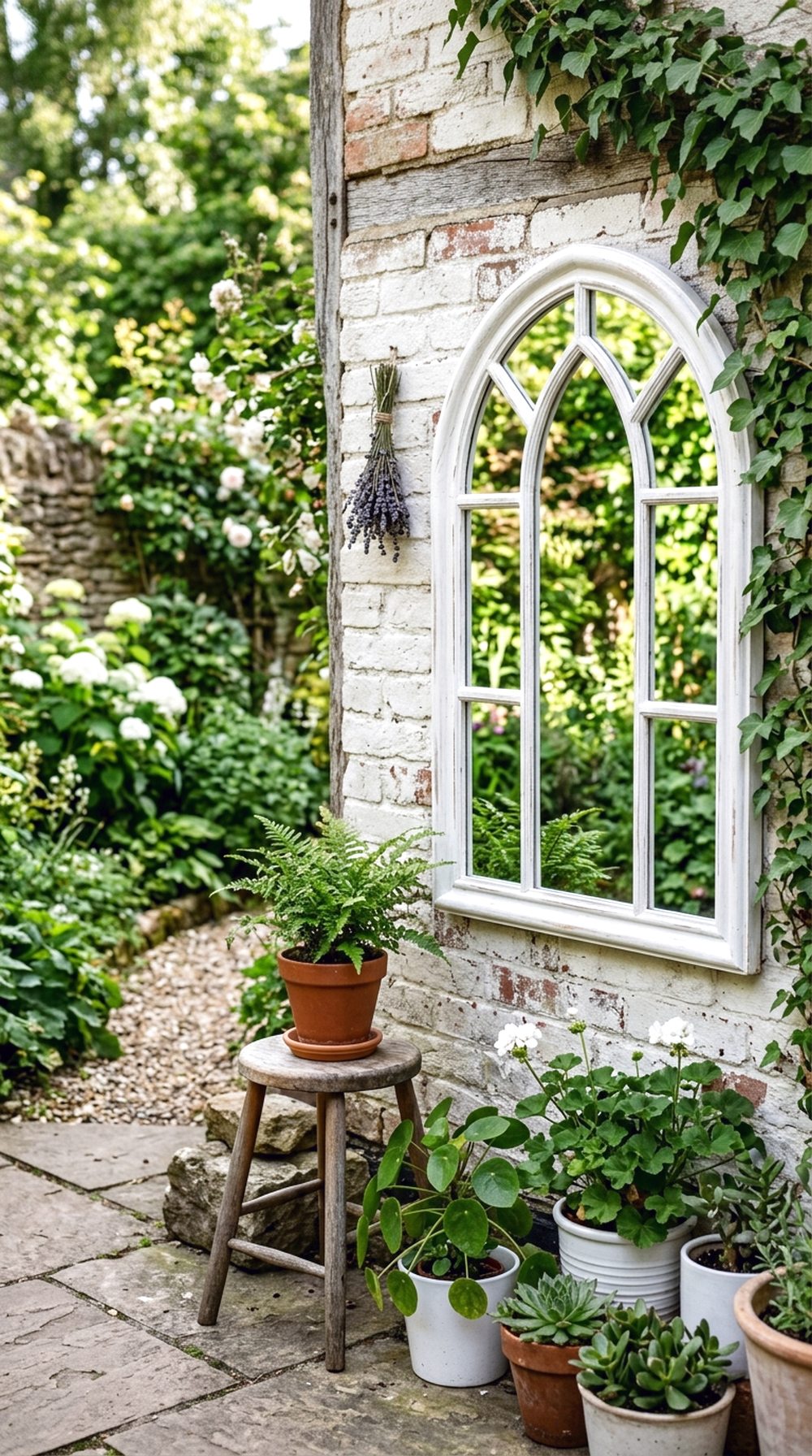 Courtyard Mirror Wall