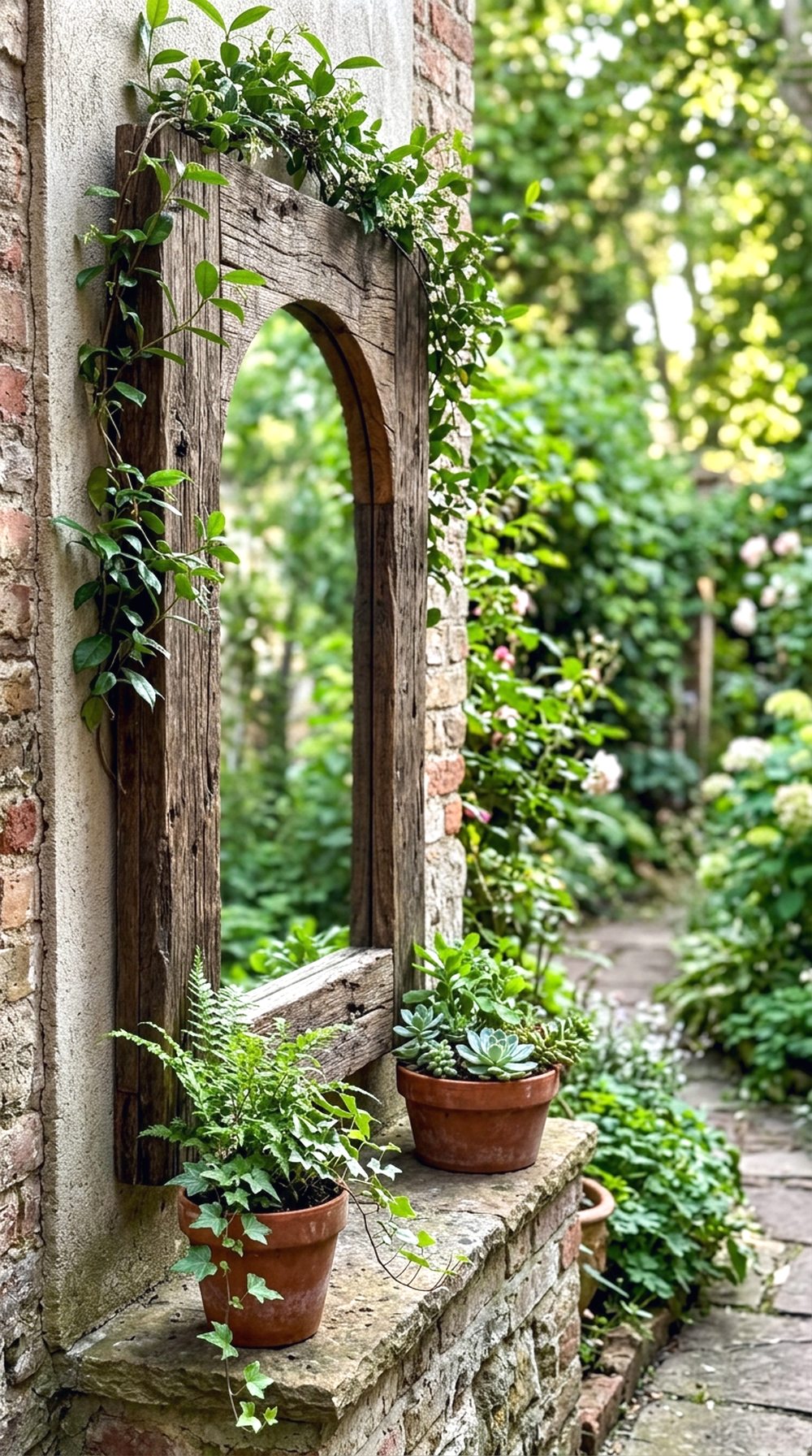 Courtyard Mirror Wall