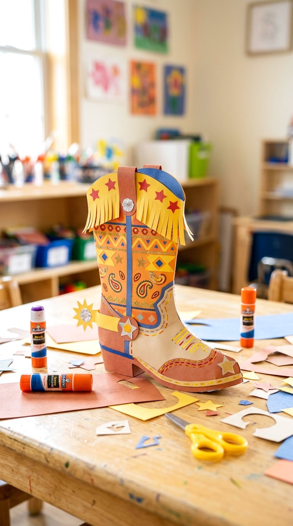 Cowboy Boot Paper Craft