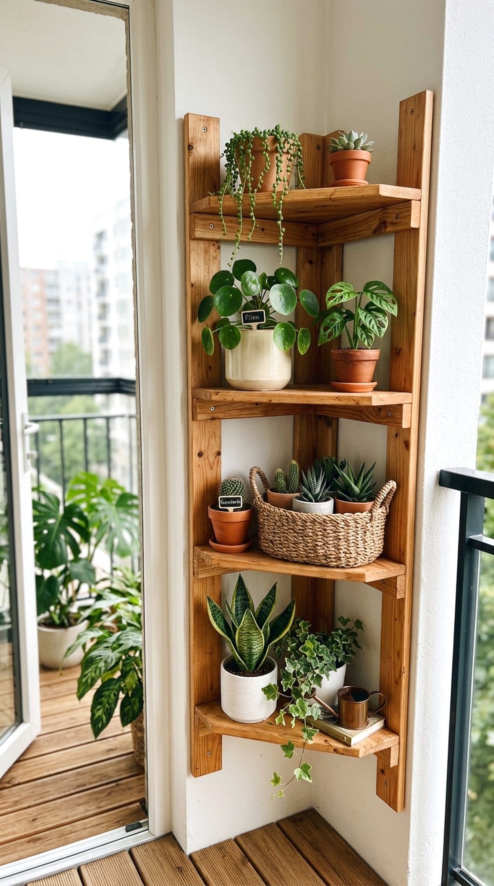 Cozy Corner Plant Shelf