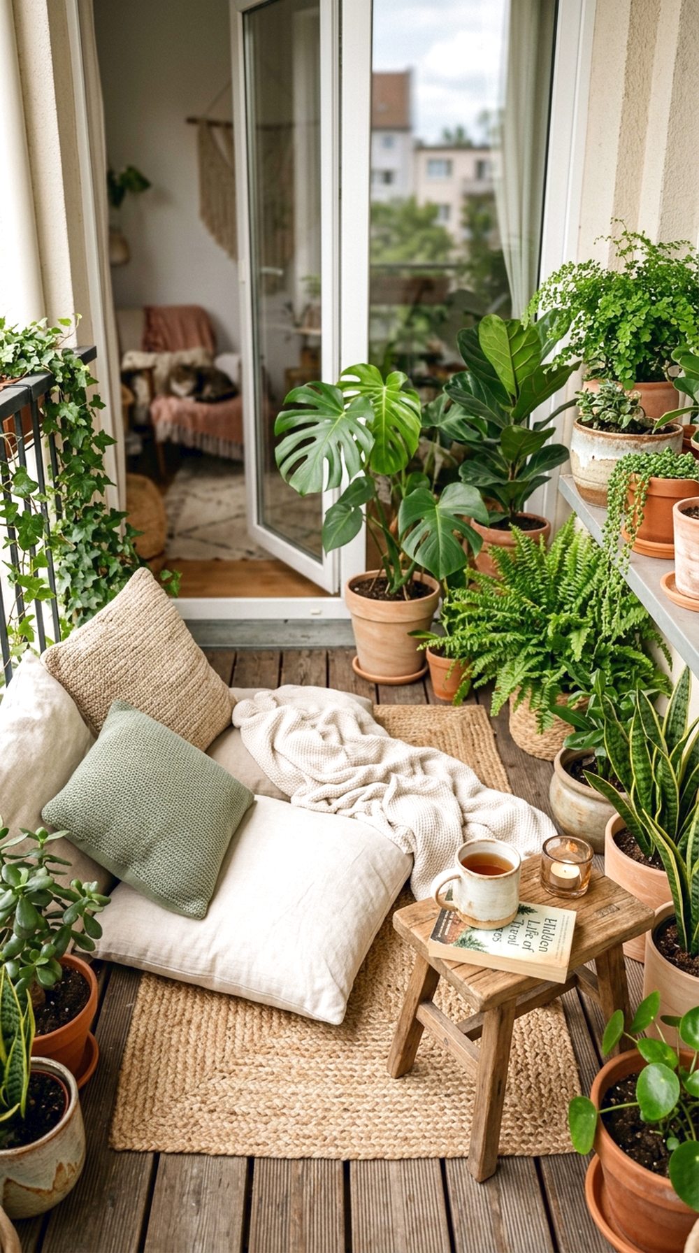 Cozy Floor Cushion Garden Nook