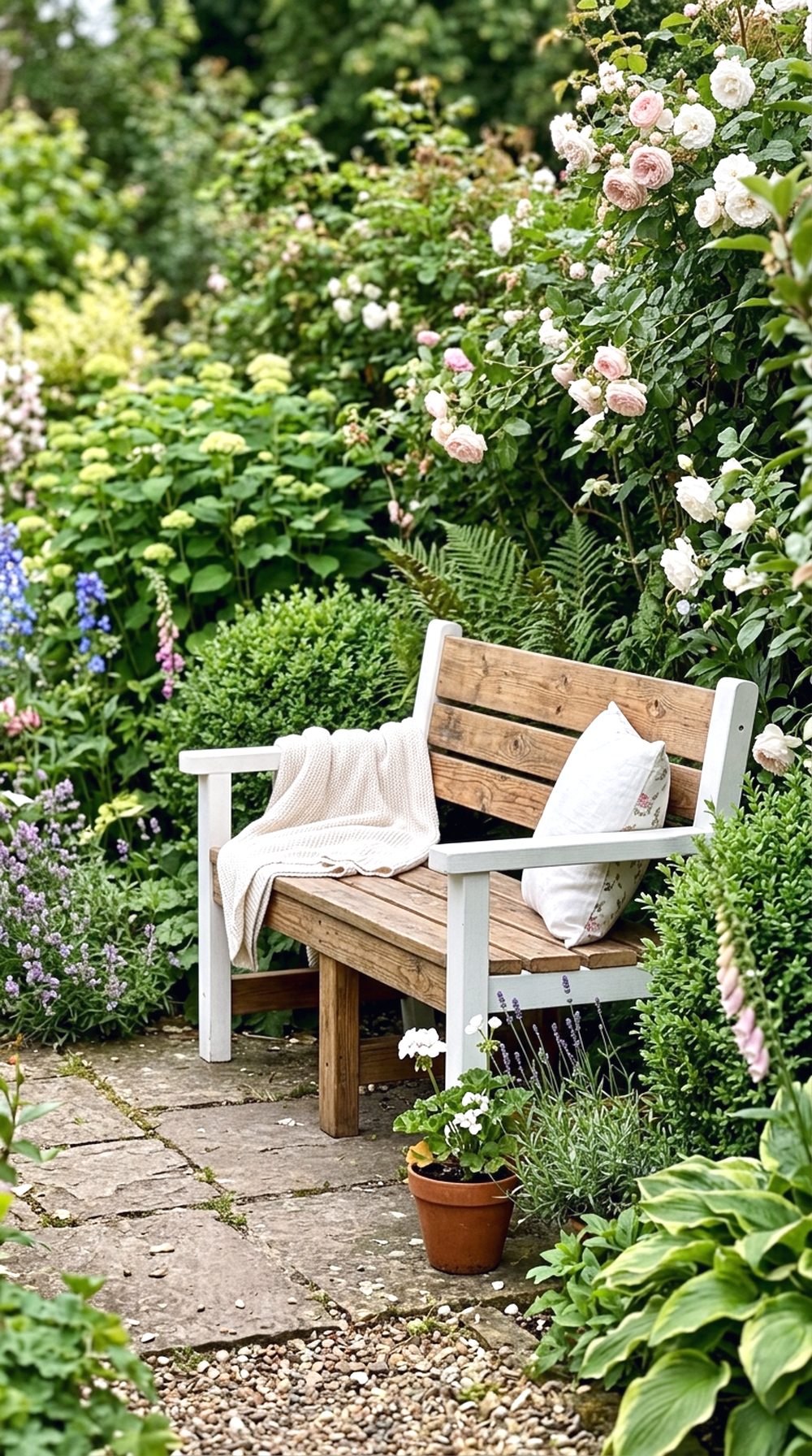 Cozy Garden Bench Nook