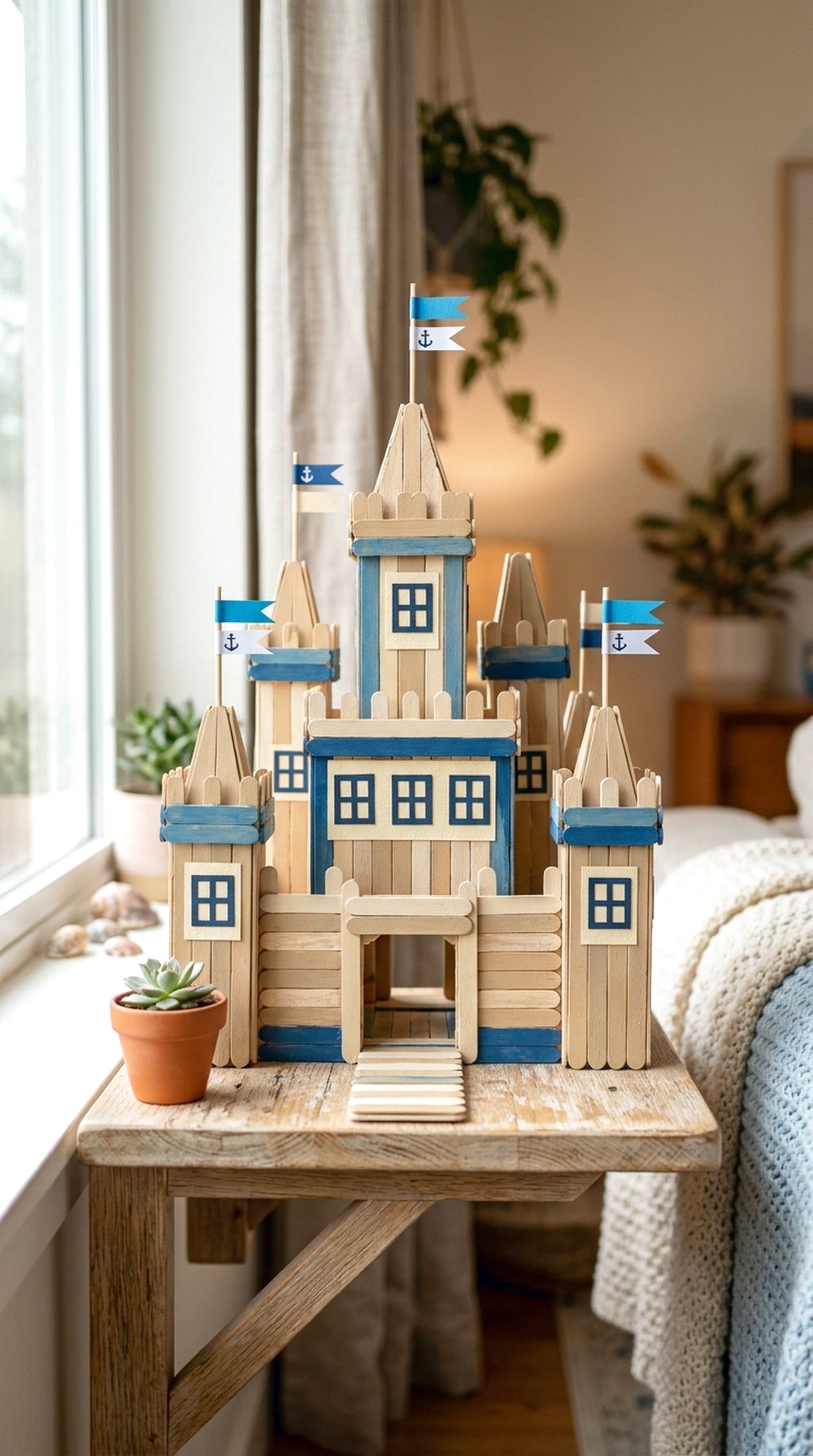 Craft Stick Sandcastle
