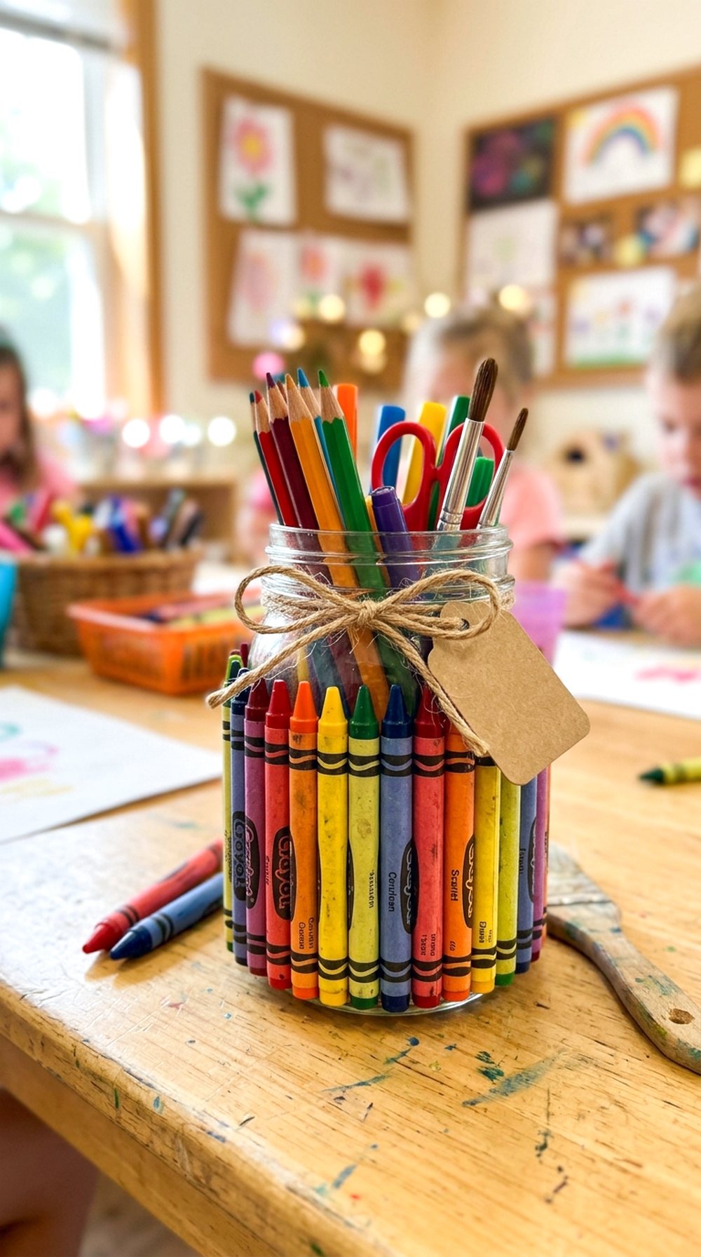 Crayon Art Jar