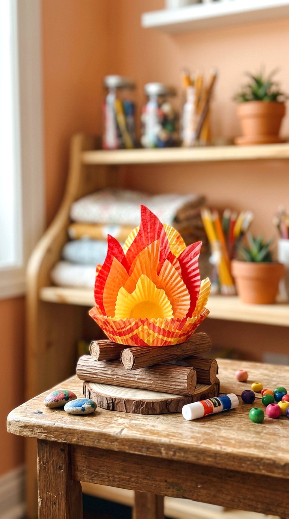 Cupcake Liner Campfire