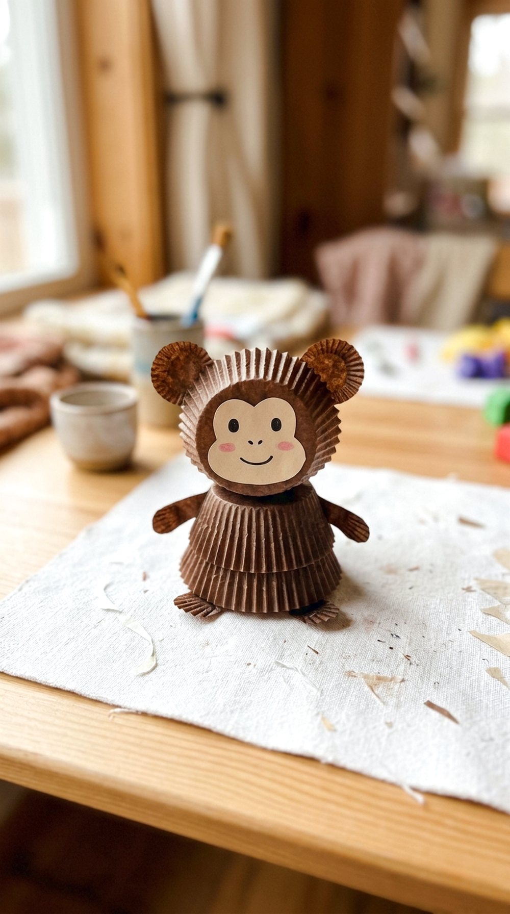 Cupcake Liner Monkey