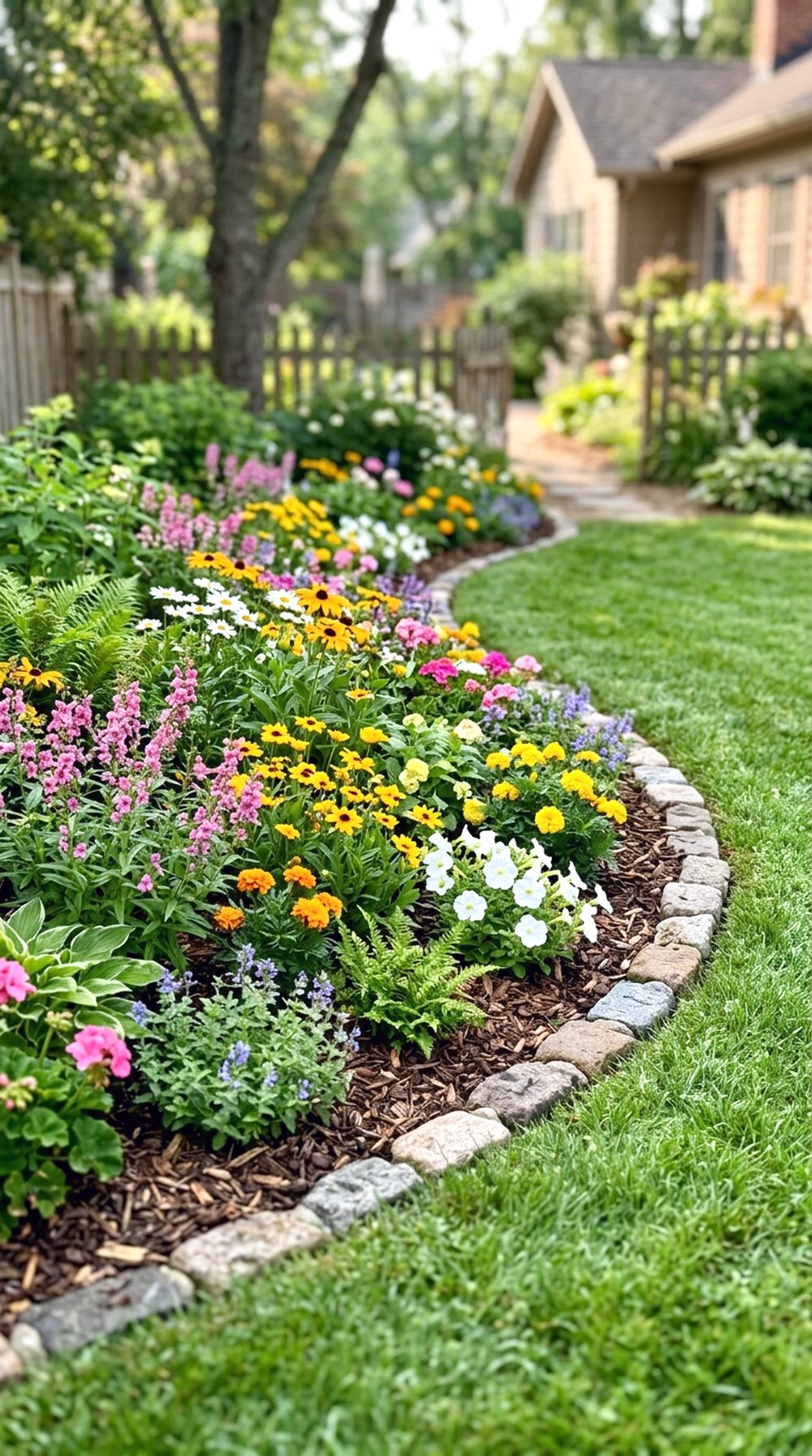 Curved Flower Bed