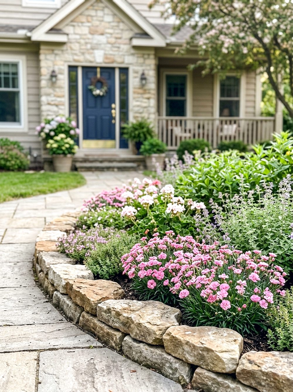 Curved Flower Bed Border