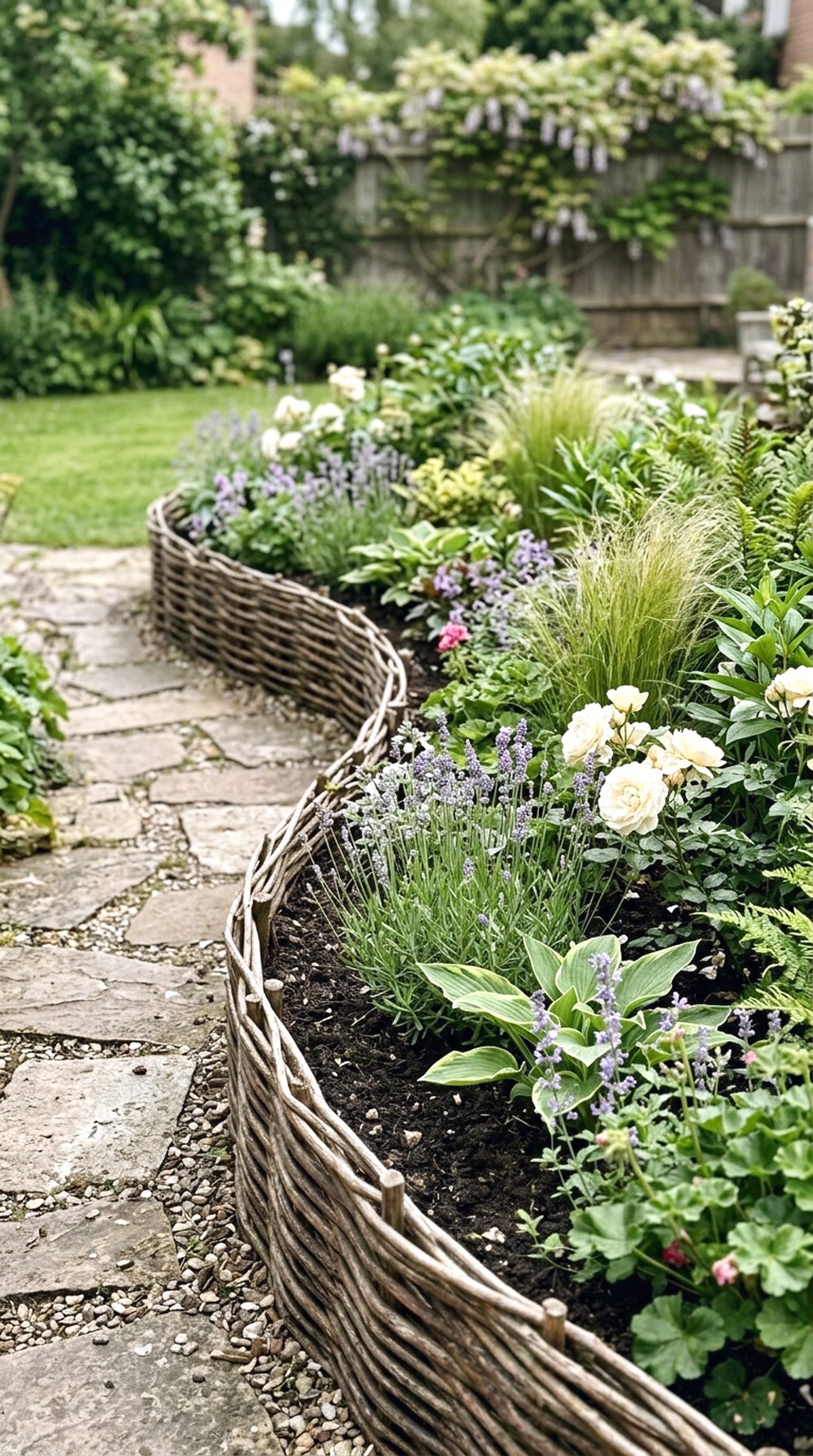 Curved Raised Flower Bed