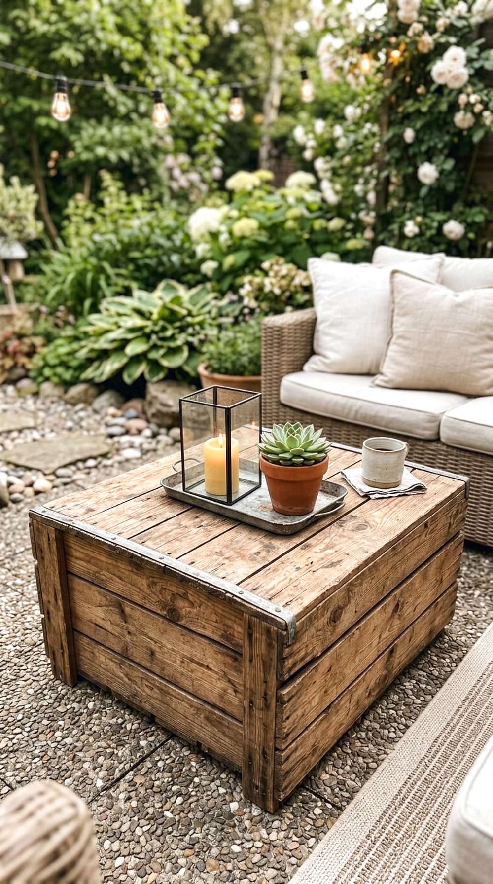 DIY Crate Coffee Table