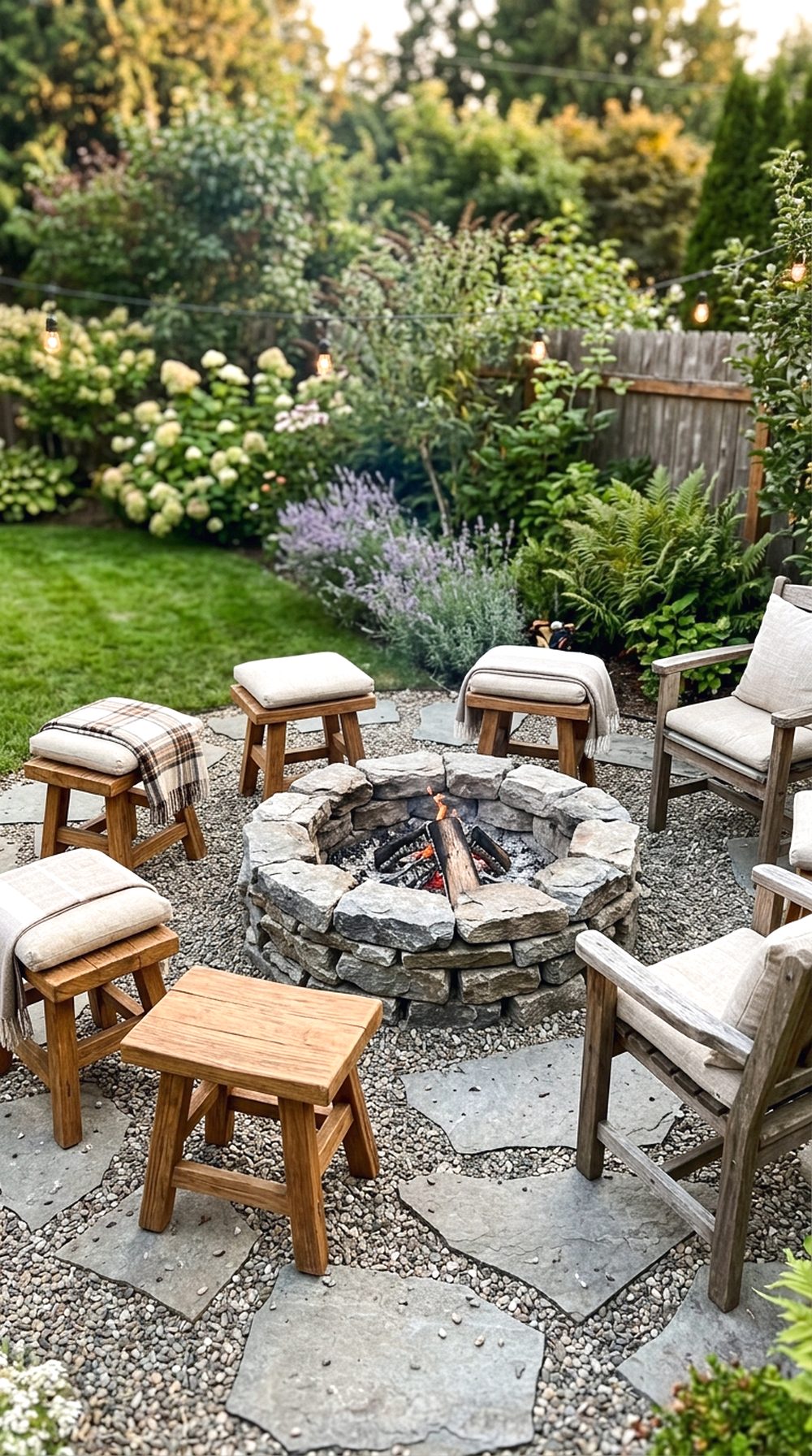 DIY Fire Pit Seating