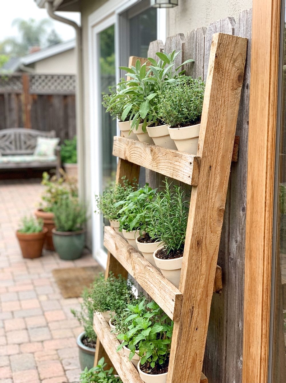 DIY Vertical Herb Wall