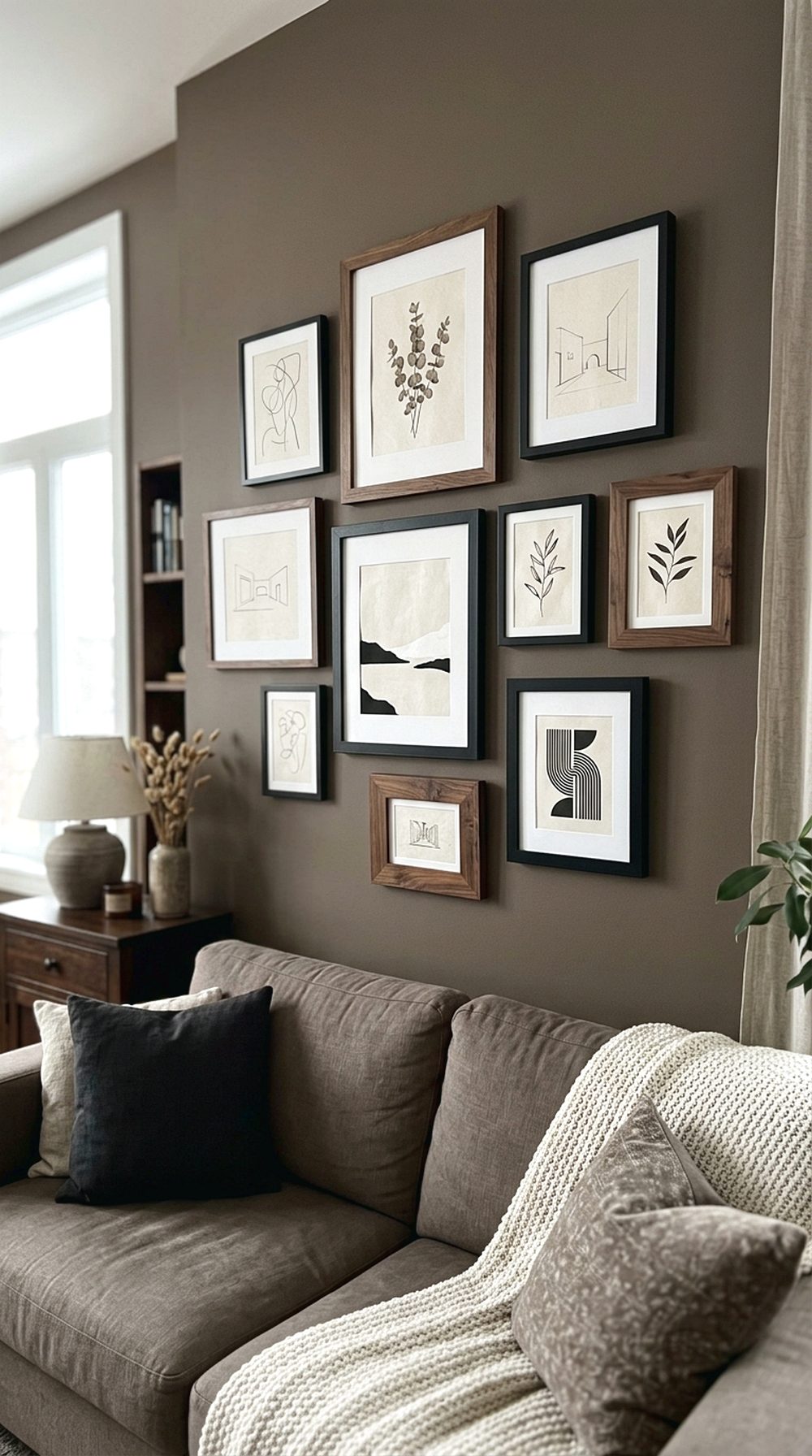Dark Gallery Wall Frames