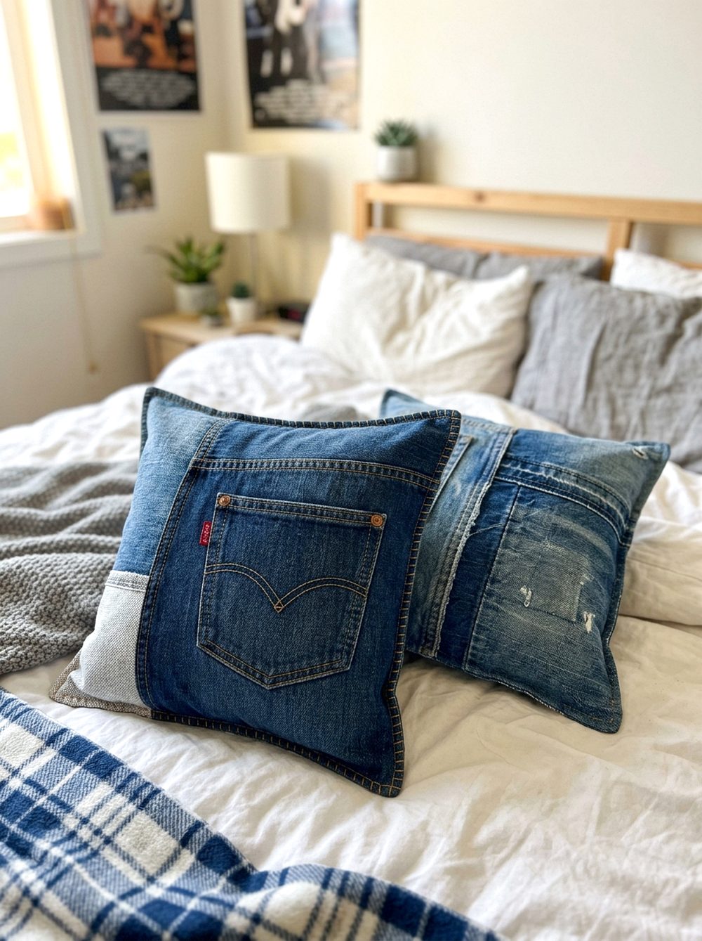 Denim Pillow Covers