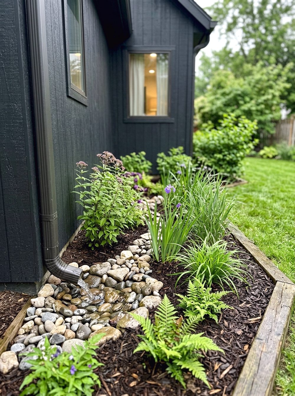Downspout Rain Garden