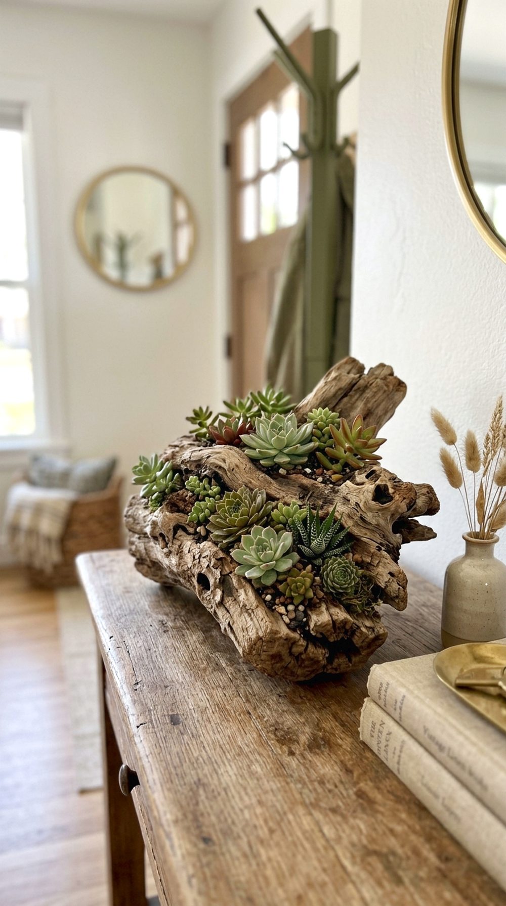 Driftwood Succulent Planter