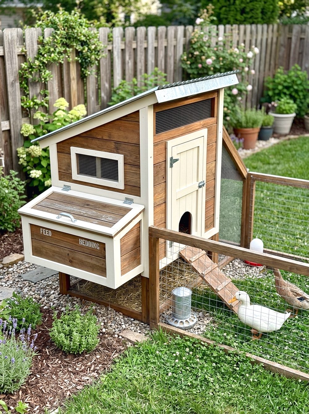 Duck Coop with Storage Box