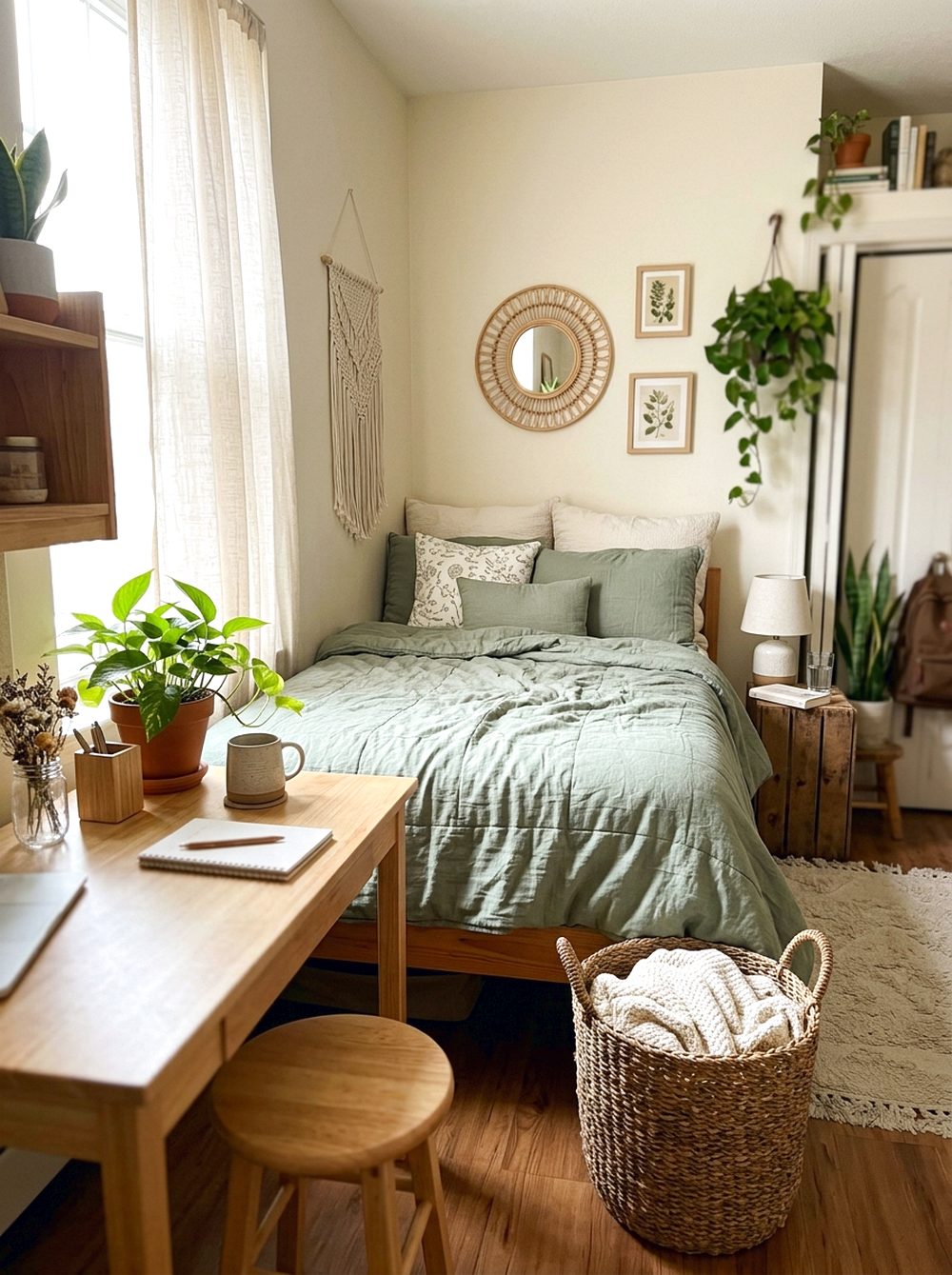Earthy Green Dorm Theme