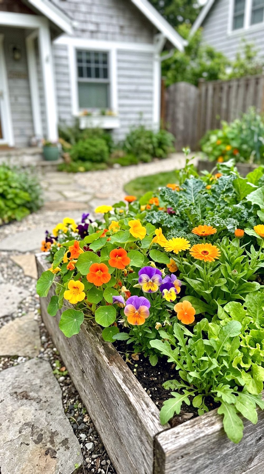 Edible Flower Bed