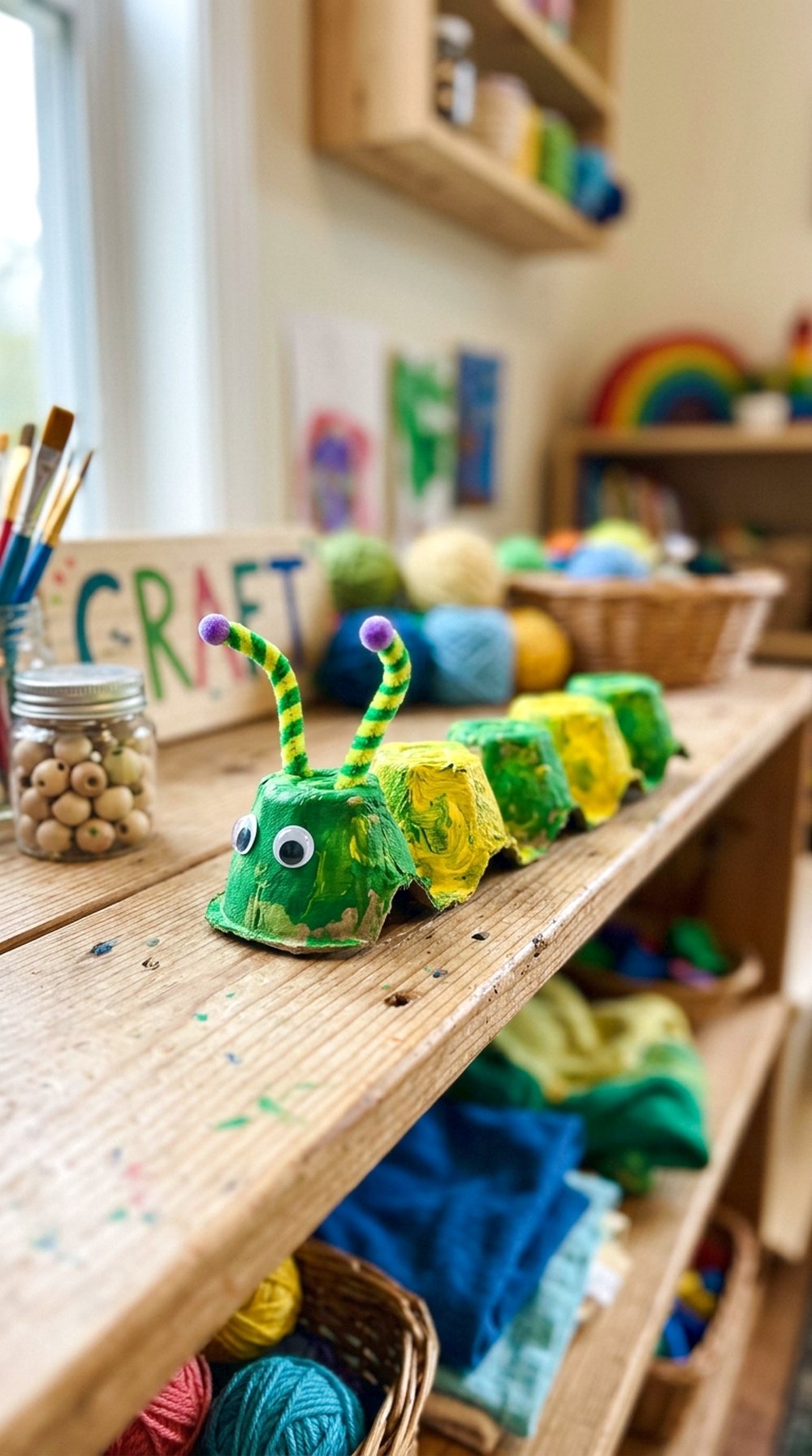 Egg Carton Caterpillar