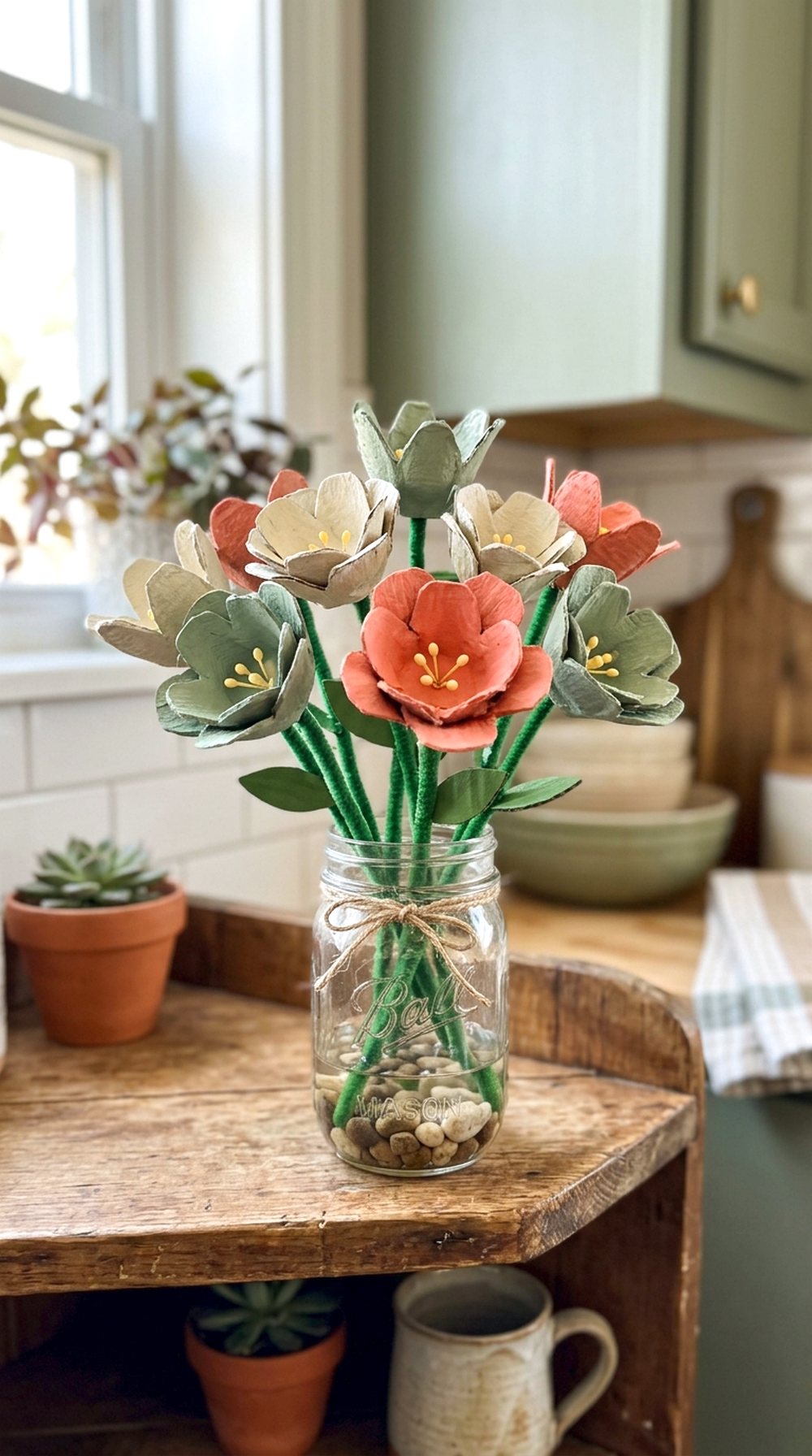 Egg Carton Flowers