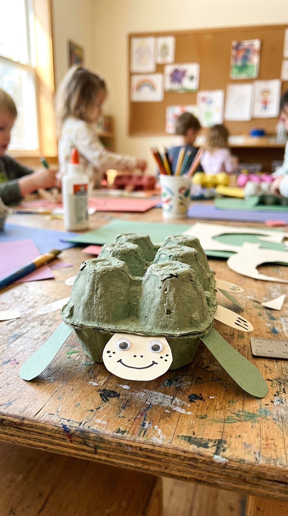 Egg Carton Turtle