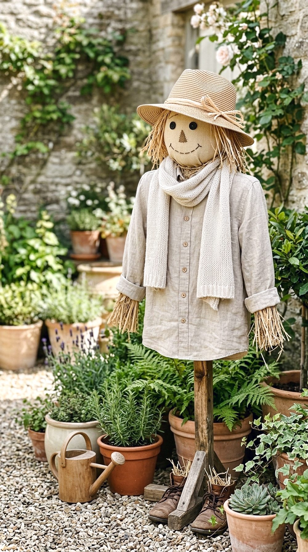 Elegant Neutral Scarecrow