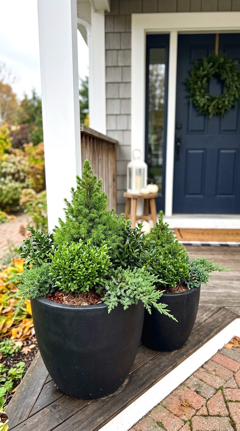 Evergreen Planter Display